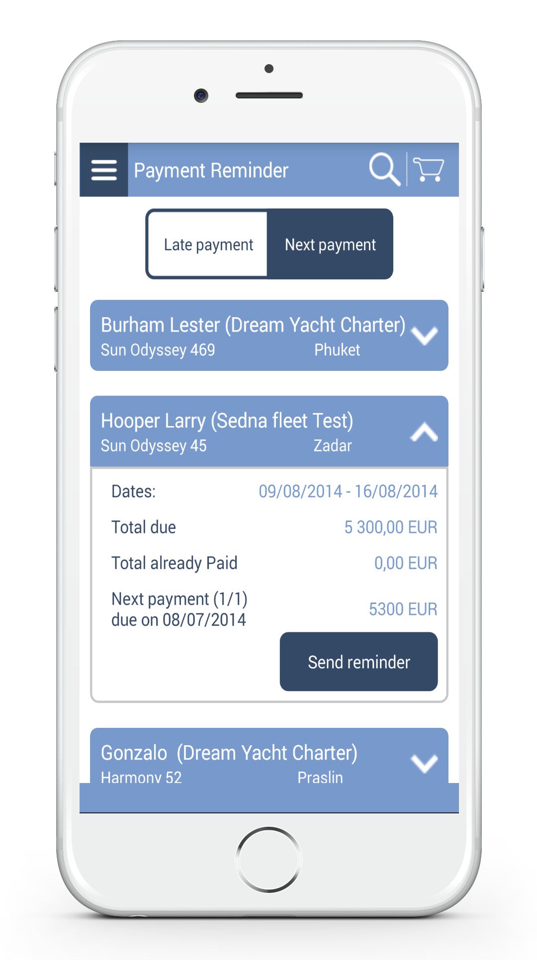 sedna yacht management system